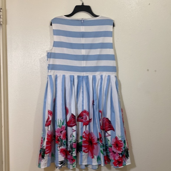 Grace Karin Flamingo Print Dress - Picture 2 of 4